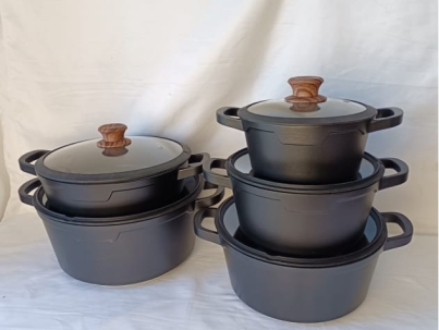 Concave 10pcs cooking pots