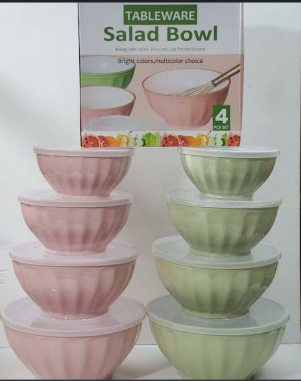 4 in1 stackable salad bowls