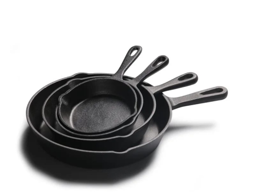 4pcs Cast Iron Skillet Set