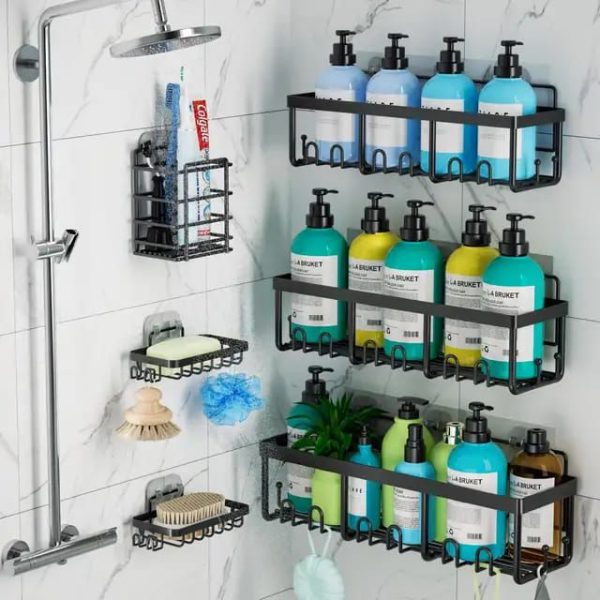 6pcs set Shower caddy shelf