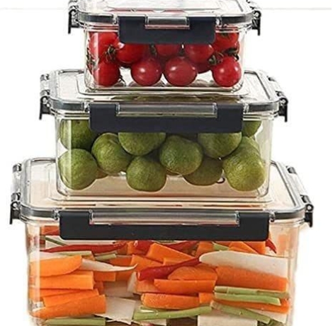 leakproof acrylic food storage containers