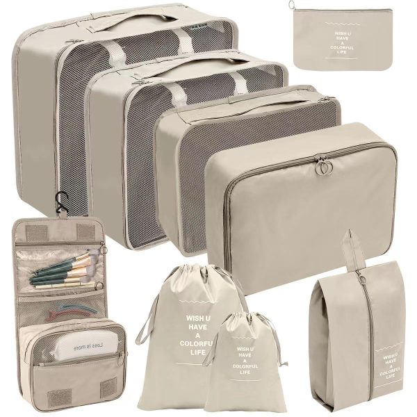 9pcs Luggage Travel Organizers