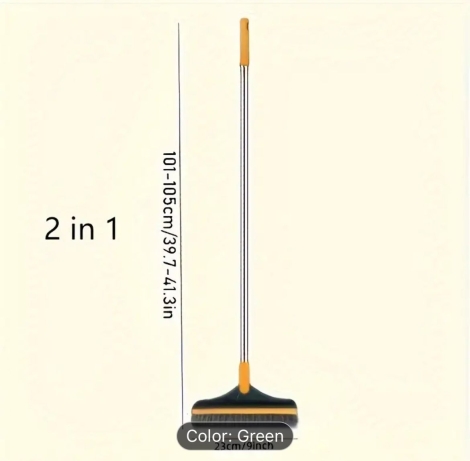 2 in 1 Floor Brush Scrubber with Long Handle