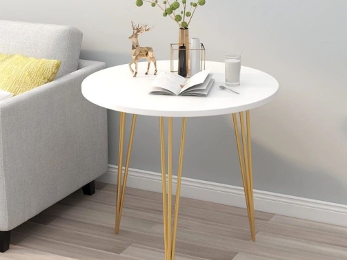 High end luxurious and simple side table