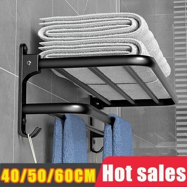 Double layer towel rack