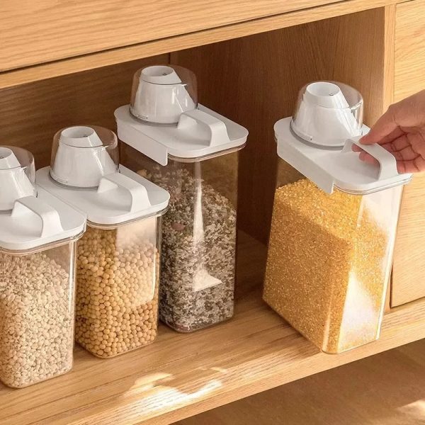 Acrylic cereal storage container