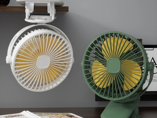 Mini rechargeable clip fan