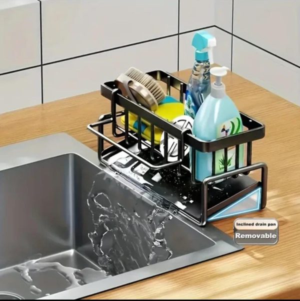 Multifunctional sink sponge detergent storage rack