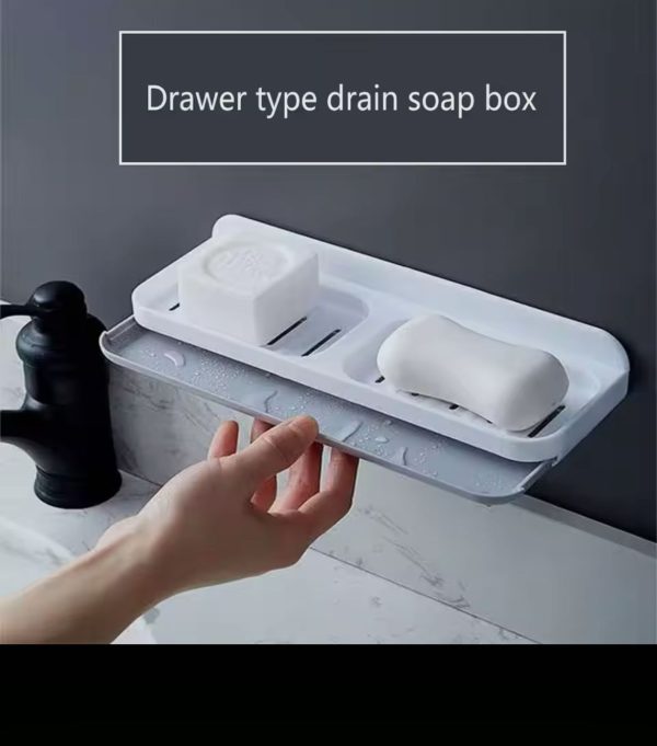 Wall mounted bathroom soap dish