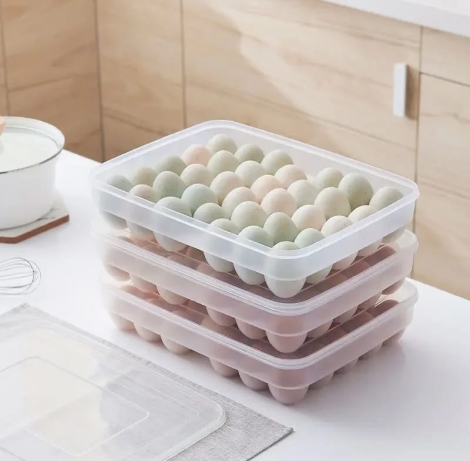 Stackable egg storage rack