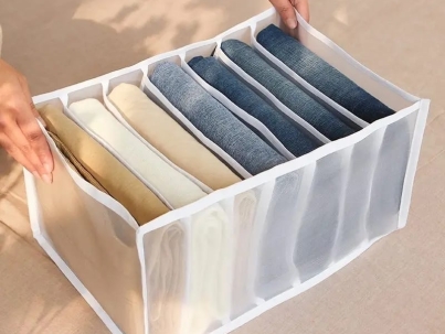 7 grid Mesh jeans organiser