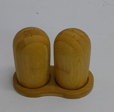 2 in 1 Bamboo salt shakers