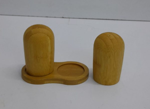 2 in 1 Bamboo salt shakers