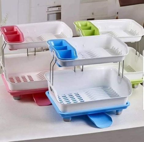 2 Tier Plastic dish rack