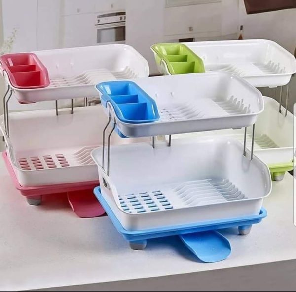 2 Tier Plastic dish rack