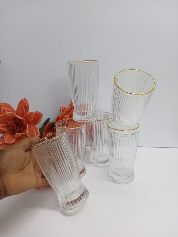 High quality borosilicate water, juice glasses