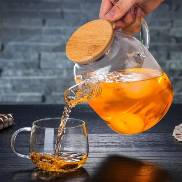 1.8 litres glass teapot