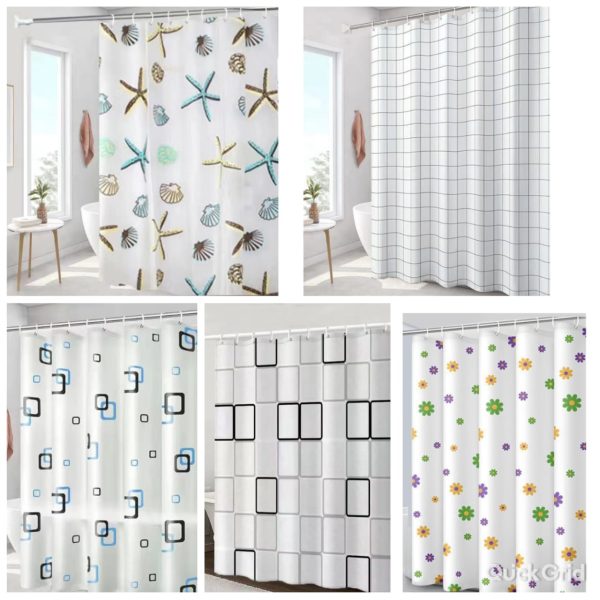 PVC shower curtain